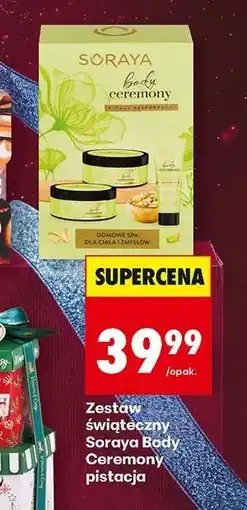 Biedronka Zestaw świąteczny Soraya Body Ceremony pistacja oferta