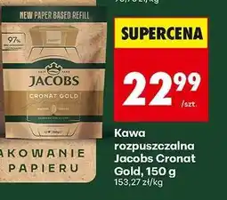 Biedronka Kawa rozpuszczalna Jacobs Cronat Gold, 150 g oferta