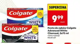 Biedronka Pasta do zębów Colgate Advanced White Charcoal 2x75 ml oferta