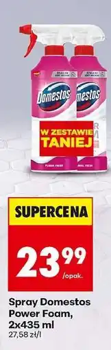 Biedronka Spray Domestos Power Foam, 2x435 ml oferta