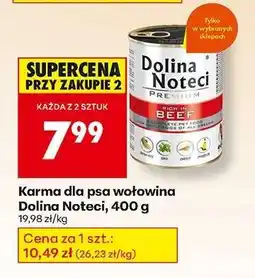 Biedronka Karma dla psa wołowina Dolina Noteci, 400 g oferta