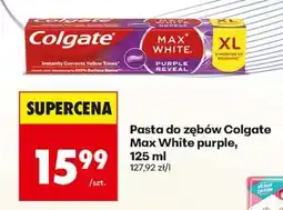 Biedronka Pasta do zębów Colgate Max White purple, 125 ml oferta