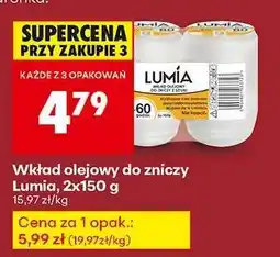 Biedronka Wkład olejowy do zniczy Lumia, 2x150 g oferta