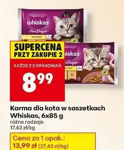 Biedronka Karma dla kota w saszetkach Whiskas 6x85 g oferta