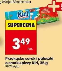 Biedronka Przekąska serek i paluszki o smaku pizzy Kiri, 35 g oferta