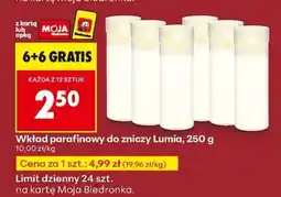 Biedronka Wkład parafinowy do zniczy Lumia, 250 g oferta
