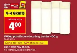 Biedronka Wkład parafinowy do zniczy Lumia, 400 g oferta