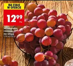 Biedronka Winogrono różowe na wagę oferta