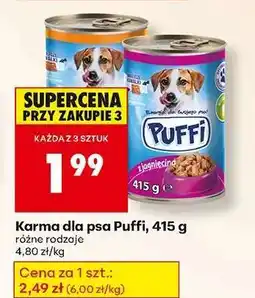 Biedronka Karma dla psa Puffi, 415 g oferta