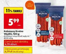 Biedronka Kabanosy Kraina Wędlin 120 g oferta