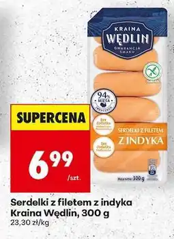 Biedronka Serdelki z filetem z indyka Kraina Wędlin, 300 g oferta