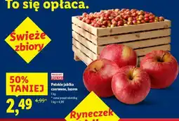 Lidl Polskie jabłka czerwone, luzem oferta