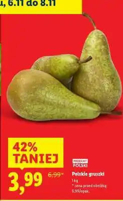 Lidl Polskie gruszki oferta