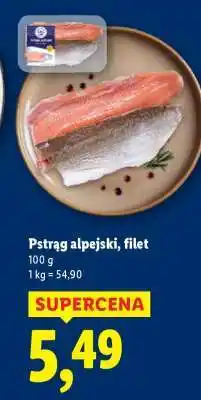 Lidl Pstrąg alpejski, filet oferta