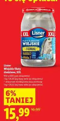 Lidl Lisner Wiejskie filety śledziowe, XXL oferta