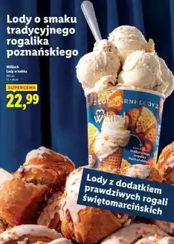 Lidl Lody o smaku tradycyjnego rogalika poznańskiego oferta