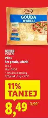 Lidl PILOS Ser gouda, wiórki oferta