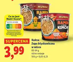Lidl Kuksu Zupa błyskawiczna w misce oferta
