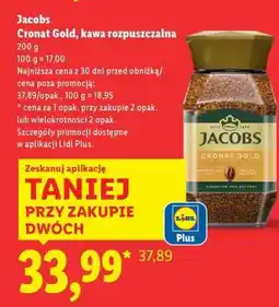 Lidl Jacobs Cronat Gold, kawa rozpuszczalna oferta