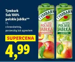 Lidl Tymbark Sok 100% polskie jabłka oferta