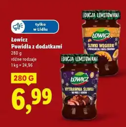 Lidl Łowicz Powidła z dodatkami oferta