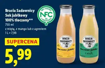 Lidl BRACIA SADOWNICY Sok jabłkowy 100% tłoczony oferta
