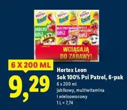 Lidl HORTEX LEON Sok 100% Psi Patrol, 6-pak oferta