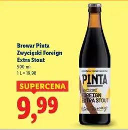 Lidl Browar Pinta Zwycięski Foreign Extra Stout oferta