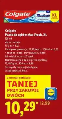 Lidl Colgate Pasta do zębów Max Fresh, XL oferta