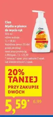 Lidl Cien Mydło w piance do mycia rąk oferta
