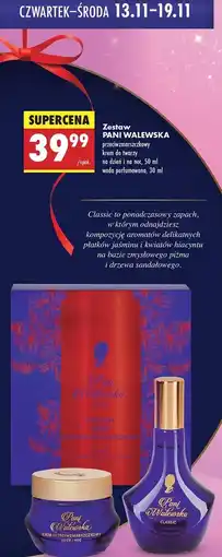 Biedronka Zestaw w pudełku classic krem przeciwzmarszczkowy 50 ml + perfumy 30 Pani Walewska oferta