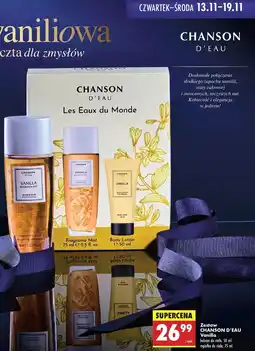 Biedronka Zestaw w pudełku vanilla Chanson D'eau oferta