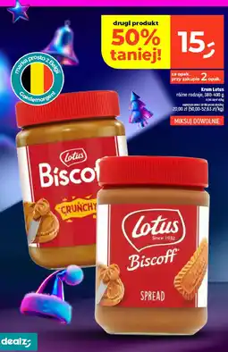 Dealz Krem Lotus Biscoff różne rodzaje 380-400 g oferta