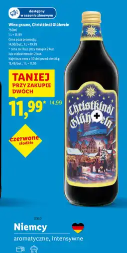 Lidl Wino grzane Gluhwein oferta