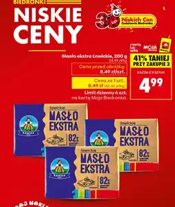 Biedronka Masło Łowickie oferta
