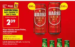Biedronka Piwo Warka oferta