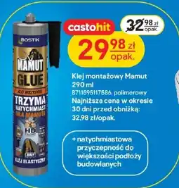 Castorama Klej montażowy Mamut oferta