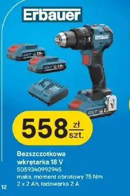 Castorama Akumulatorowa wkrętarka Erbauer oferta