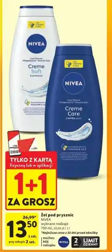 Intermarche Żel pod prysznic Nivea oferta