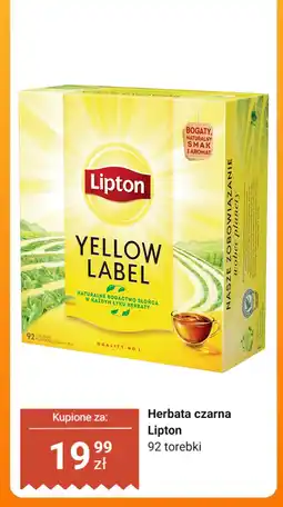 Dino Herbata czarna Lipton Yellow Label 92 torebki oferta
