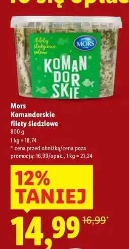 Lidl Komandorskie filety śledziowe Mors oferta