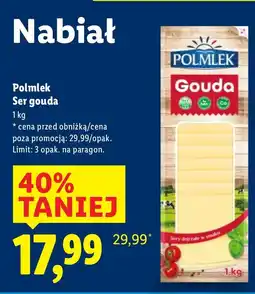 Lidl Ser gouda Polmlek oferta