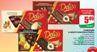 Dino Czekolada mleczna z całymi orzechami laskowymi Deliss oferta