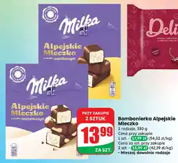 Dino Alpejskie Mleczko o smaku śmietankowym Milka oferta