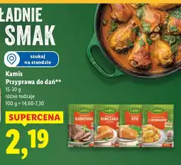 Lidl Przyprawa do dań różne rodzaje Kamis oferta