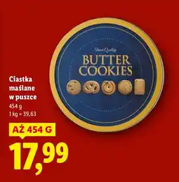 Lidl Ciastka maślane w puszce Finest Quality oferta