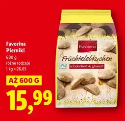Lidl Pierniki, różne rodzaje Favorina oferta