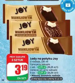 Dino Lody na patyku waniliowy w czekoladzie mlecznej Joy oferta