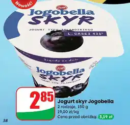 Dino Jogurt skyr Jogobella 2 rodzaje Zott oferta