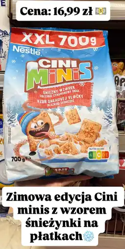 Intermarche Płatki Cini Minis zimowa edycja 700 g Nestle oferta